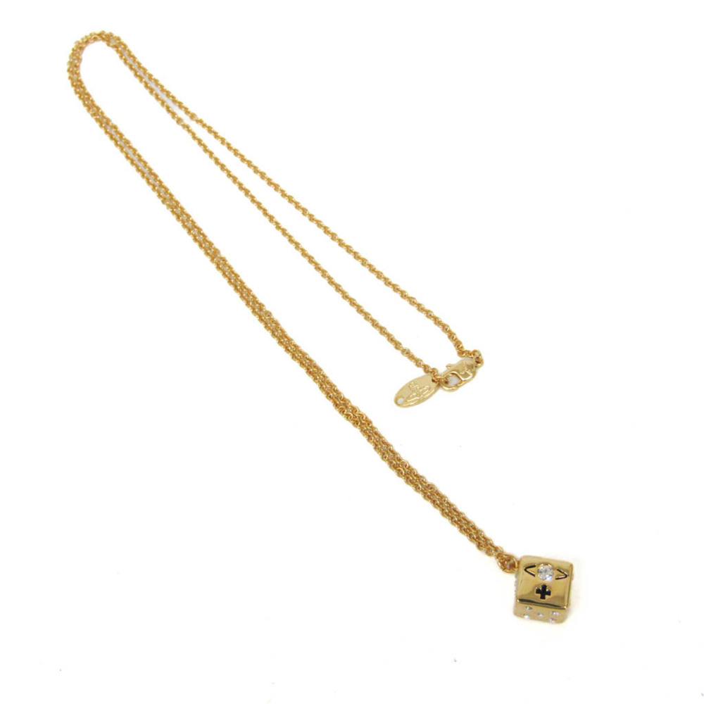 Vivienne Westwood Dice Metal,Rhinestone Rhinestone Men,Women Fashion Pendant ... - Picture 2 of 10